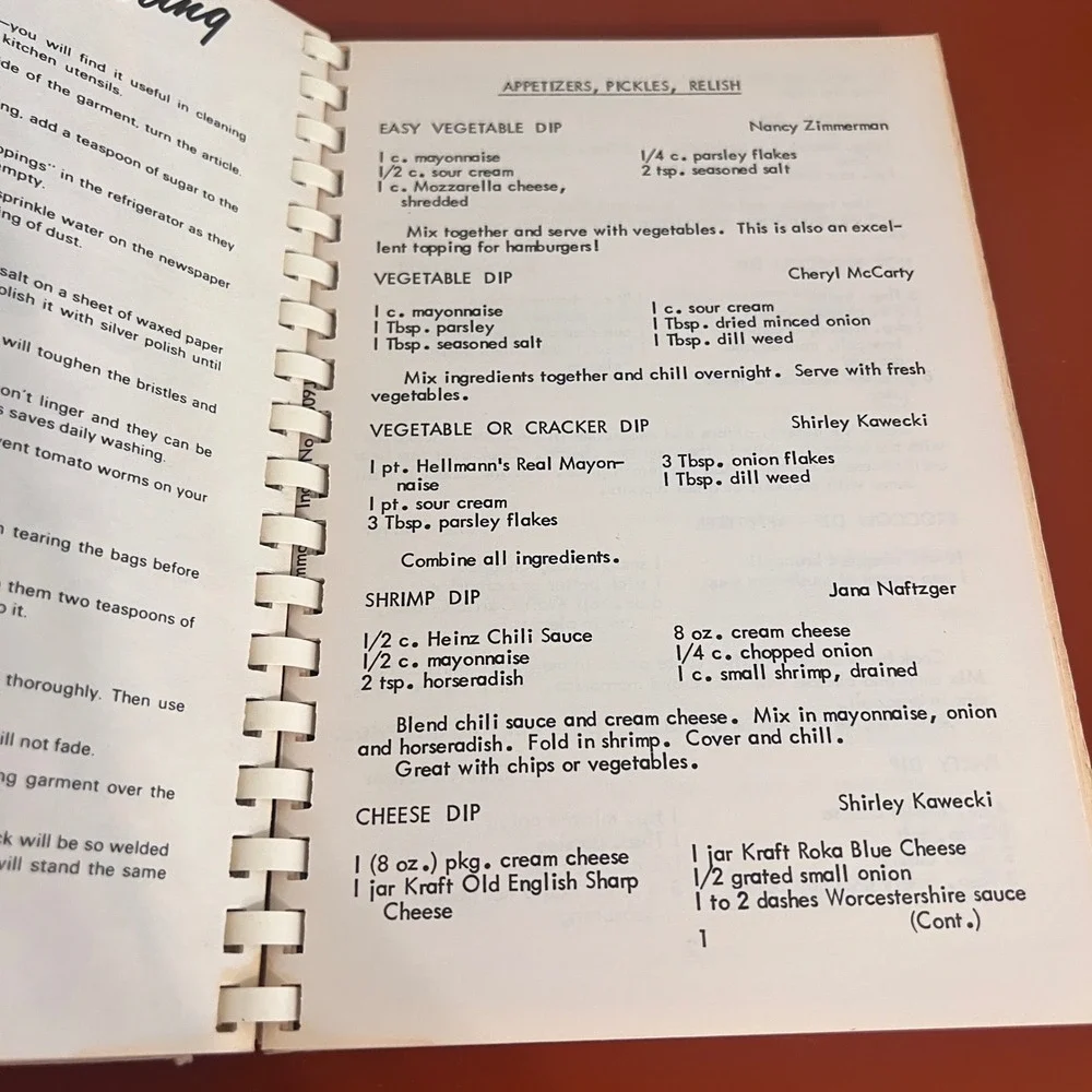 Vintage 1981 Christ Lutheran Church Hammond Indiana Favorite Recipes Cook Book